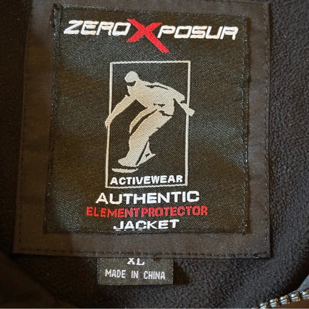 ZeroXposur Jacket Coat Black Grey Red trim Moto Snowboard Men’s Size XL